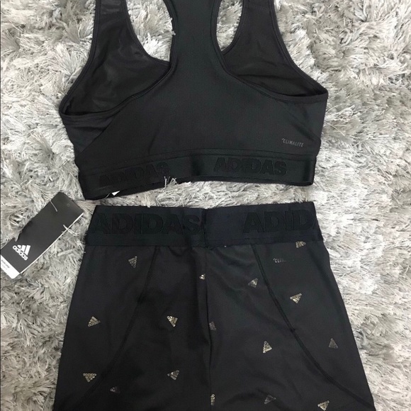 Women’s Adidas Sports Bra and Shorts - Picture 2 of 5